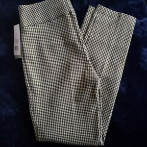 Houndstooth Gold and Black plaid pants